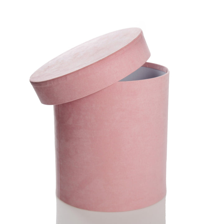 Deluxe Pink Suede Round Giftbox