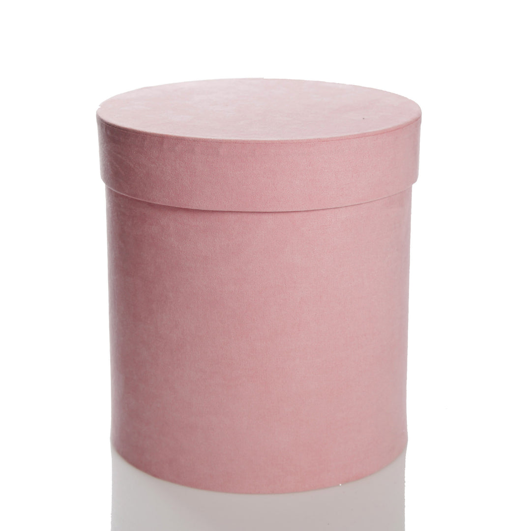 Deluxe Pink Suede Round Giftbox