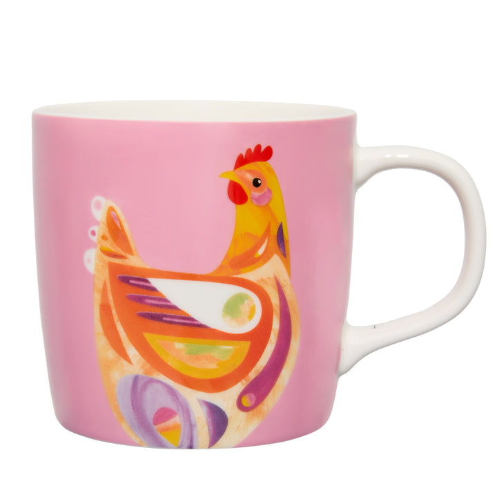 Maxwell and Williams - Pete Cromer Barn Friends - Pink Chook Mug 375ML