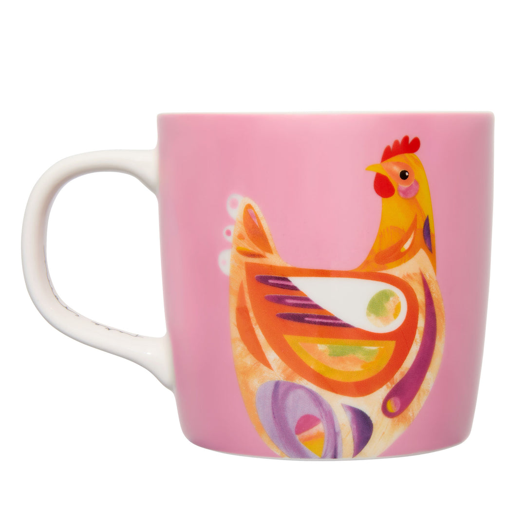 Maxwell and Williams - Pete Cromer Barn Friends - Pink Chook Mug 375ML