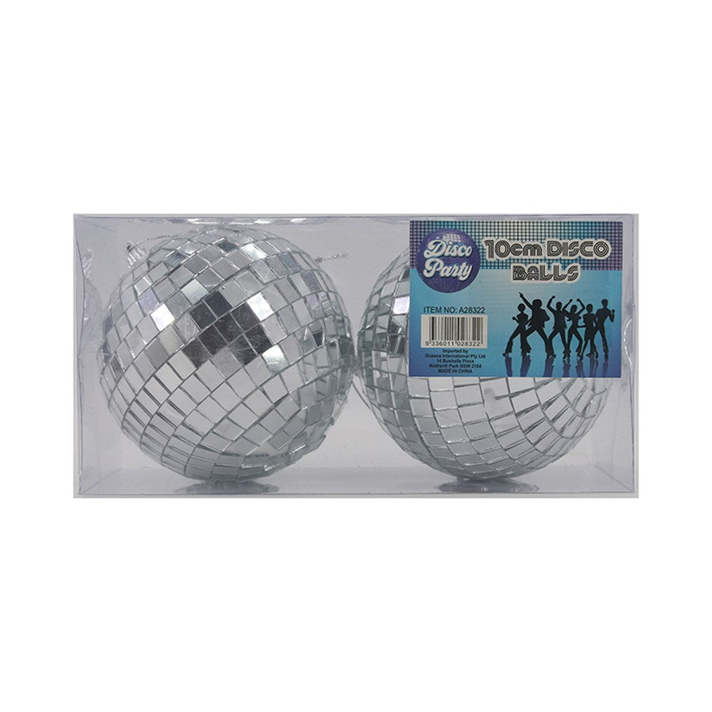 Hanging Disco Ball - 2 pack - 10cm(D)