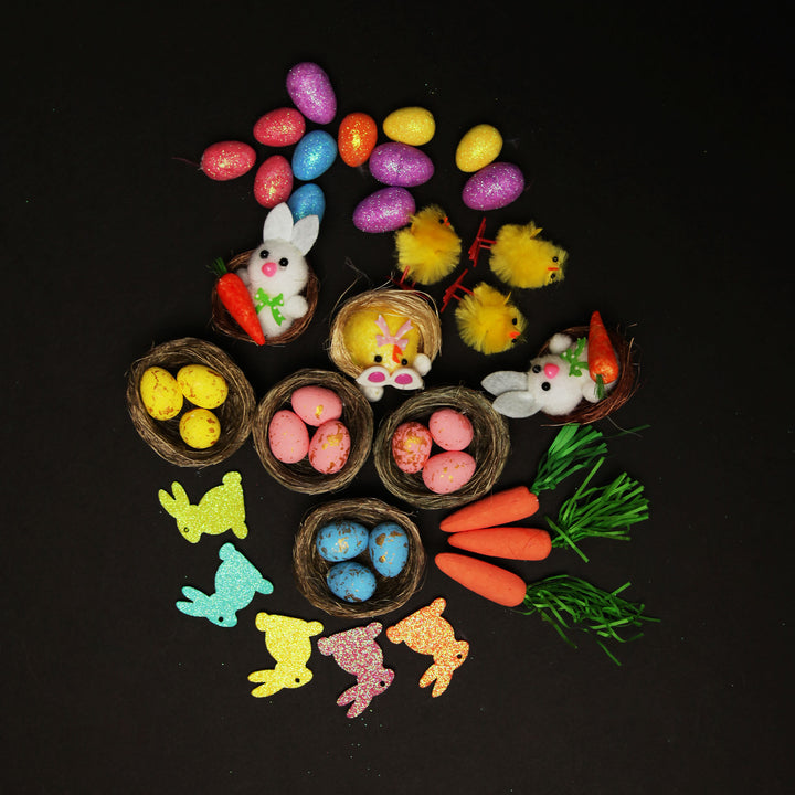 DIY Personalised Girl Easter Hat Lucky Dip Kit - Small Decorations