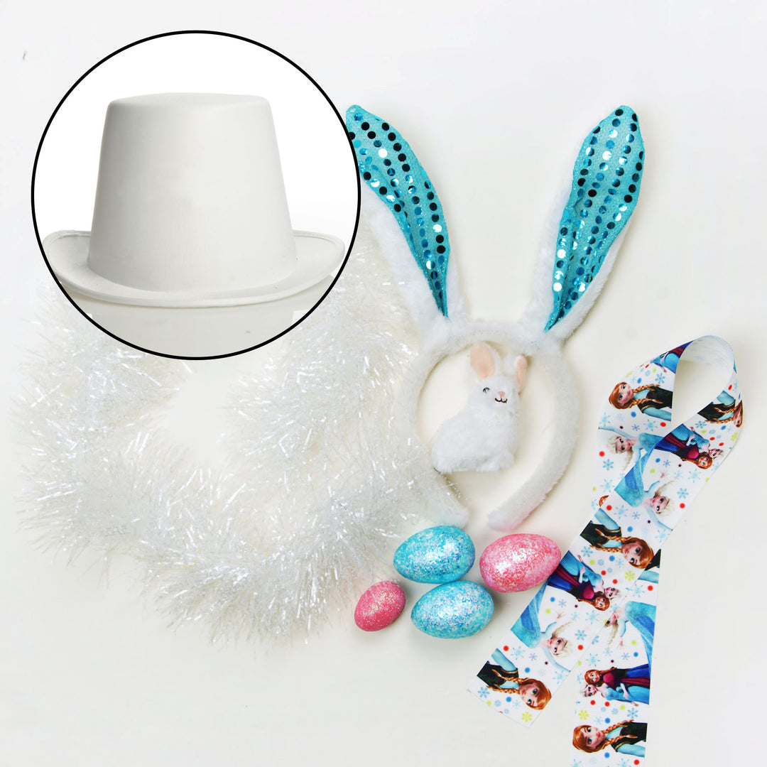 DIY Personalised White Frozen Easter Hat Kit