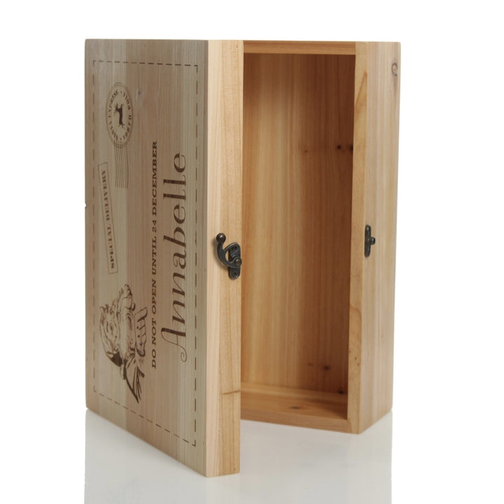 Personalised Do Not Open Wooden Christmas Eve Box