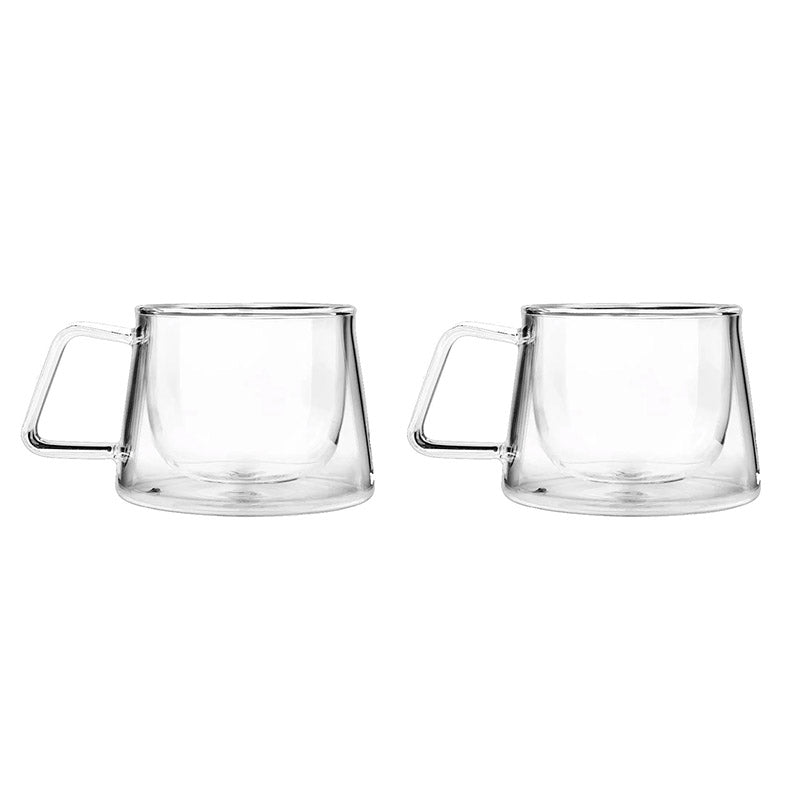 Double Walled Glass Tea Cups - Set of 2