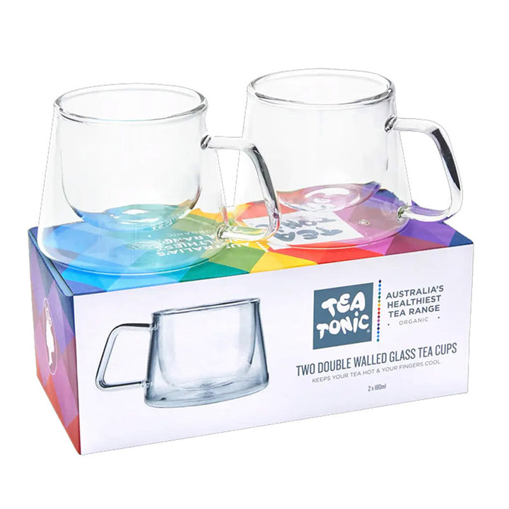 Double Walled Glass Tea Cups - Set of 2