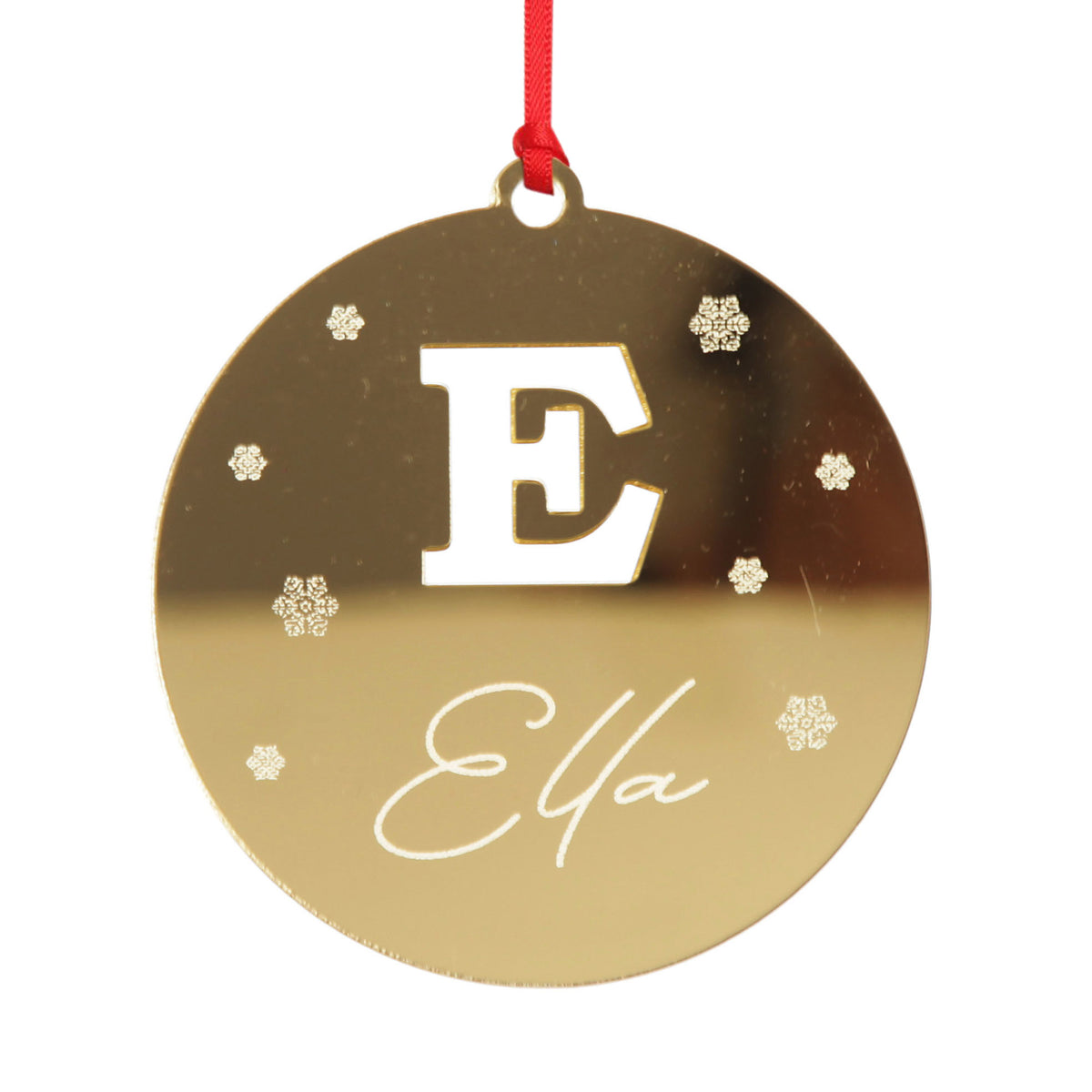 Personalised Monogram cutout Christmas decoration