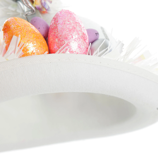 Personalised White and Silver Unicorn Easter Hat