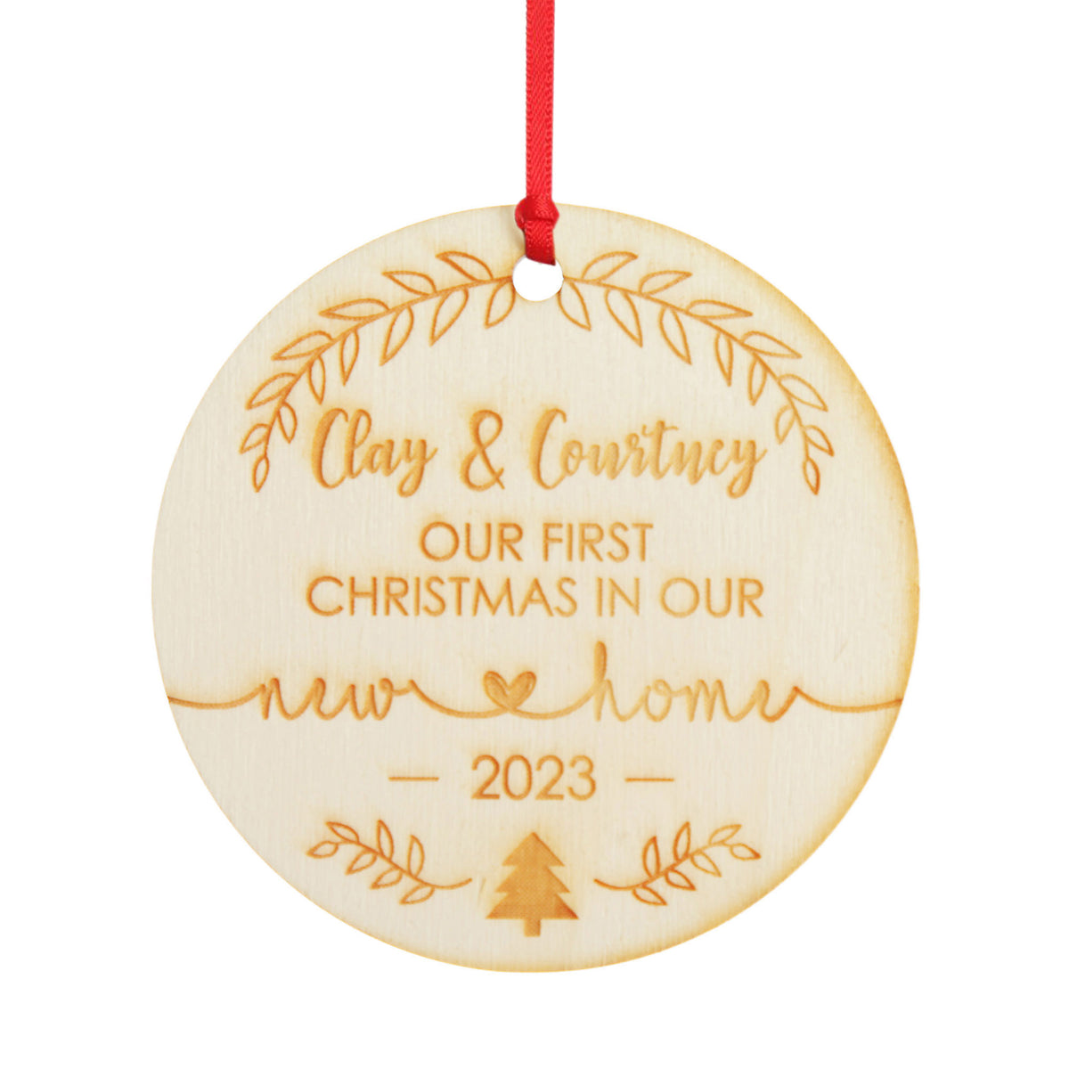 Our First Christmas New Home personalised decoration