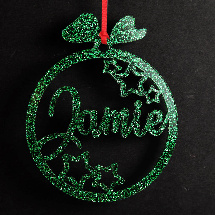 Personalised Stars laser cut decoration styled