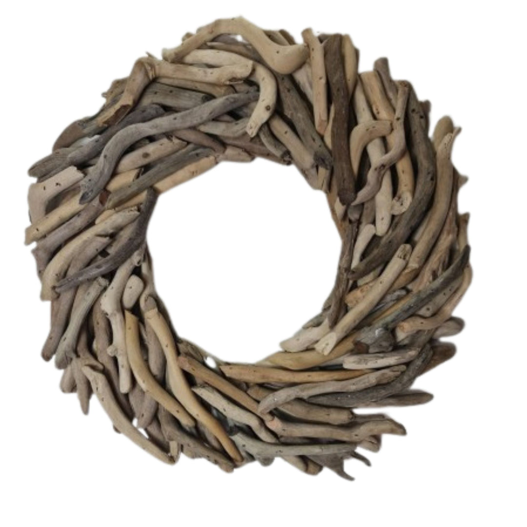 Natural Driftwood Christmas Wreath (40cm Dia)