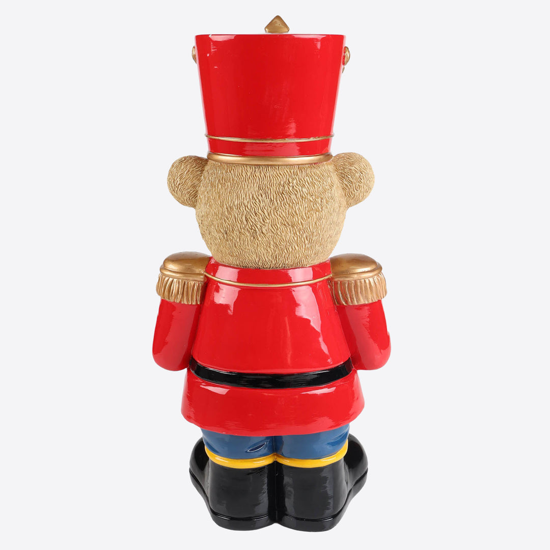 Drumming Christmas Bear Nutcracker Ornament - 46cm