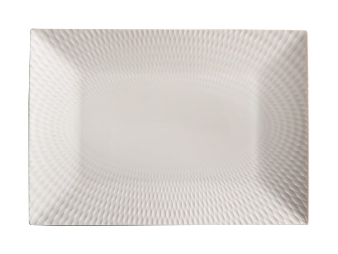 Maxwell &amp; Williams White Basics Diamonds Rectangular Platter 25cmx18cm