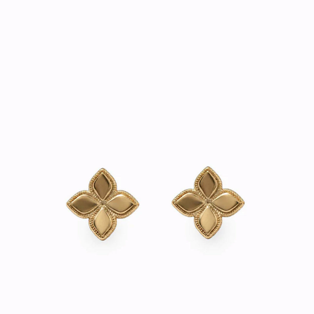 Earrings - Gold Petals - Studs