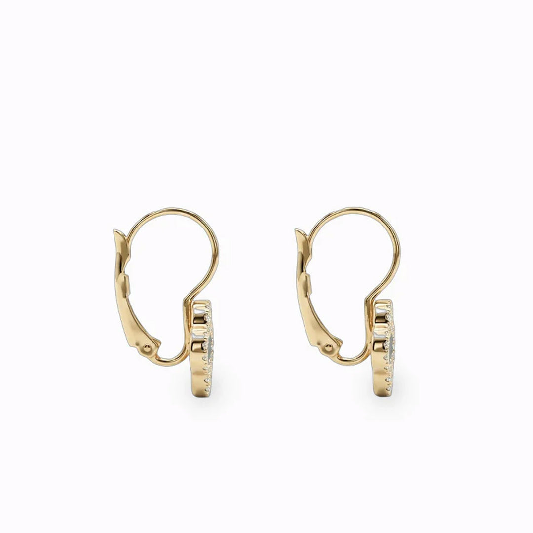 Earrings - Luxe Clover - Gold - French Hooks