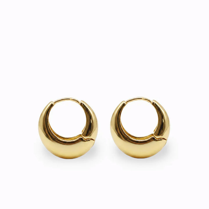 Earrings - Oblique Gold - Hoops