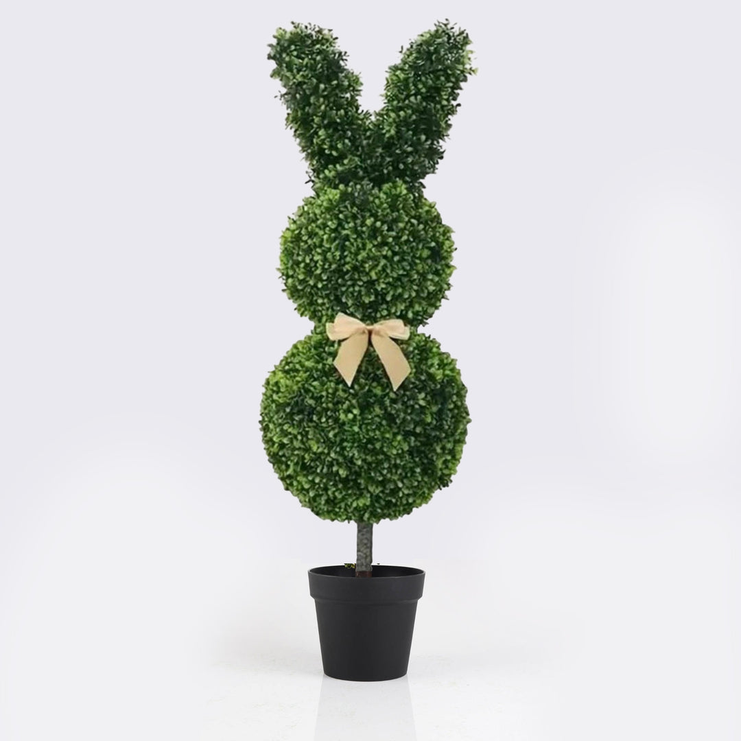 Easter Bunny Shaped Artificial Topiary Tree Large (100cm)