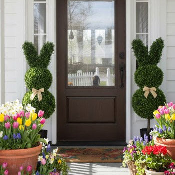 Easter Bunny Shaped Artificial Topiary Tree Medium (80cm)