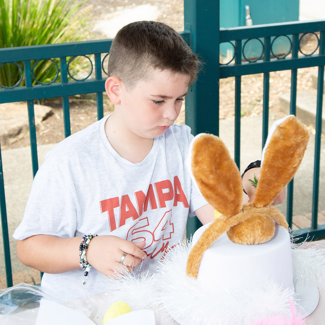 DIY Personalised White Easter Bunny Top Hat Kit