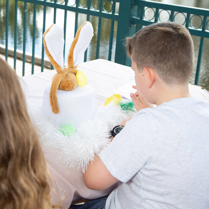 DIY Personalised White Easter Bunny Top Hat Kit