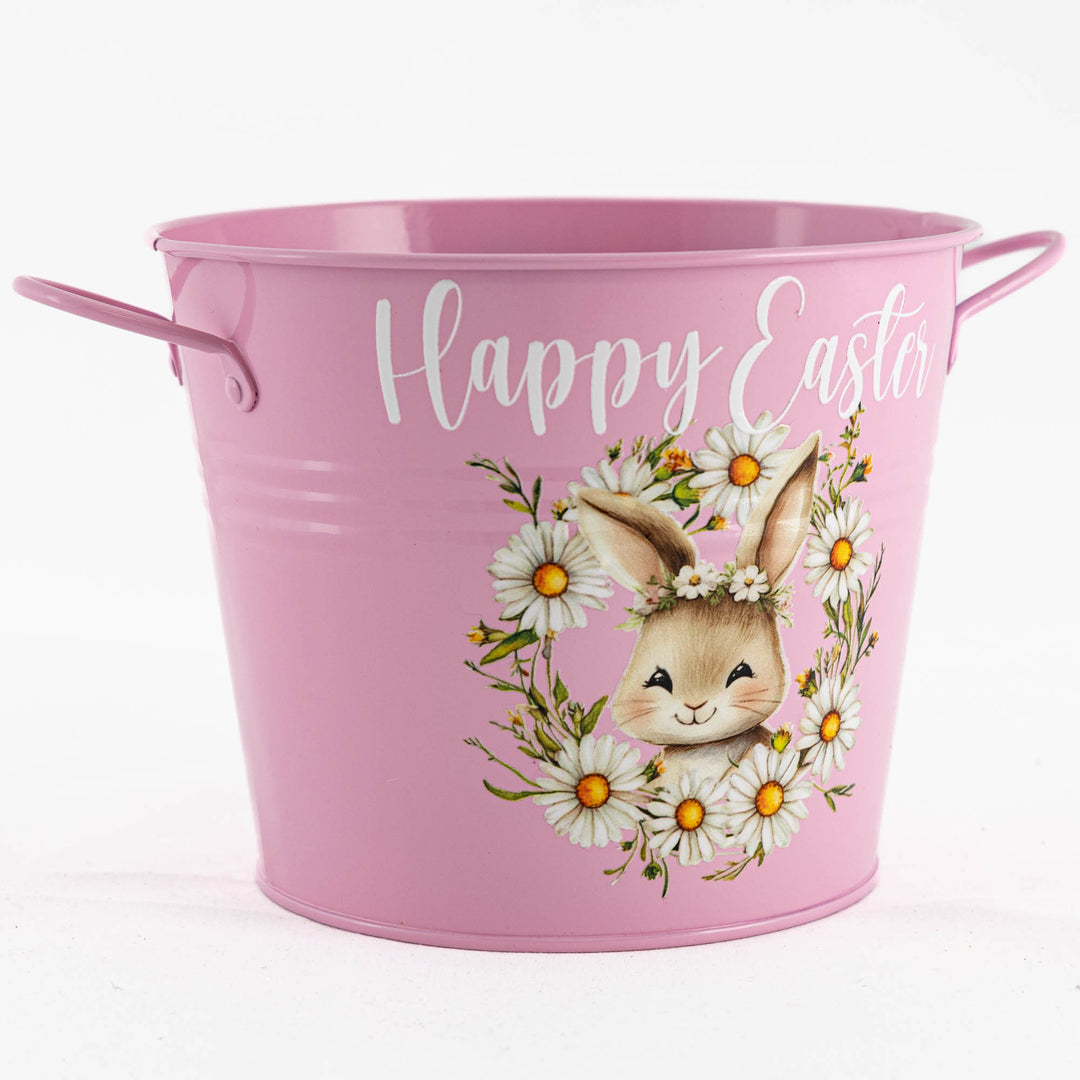 Easter Hamper Bucket - Daisy Chain Bunny