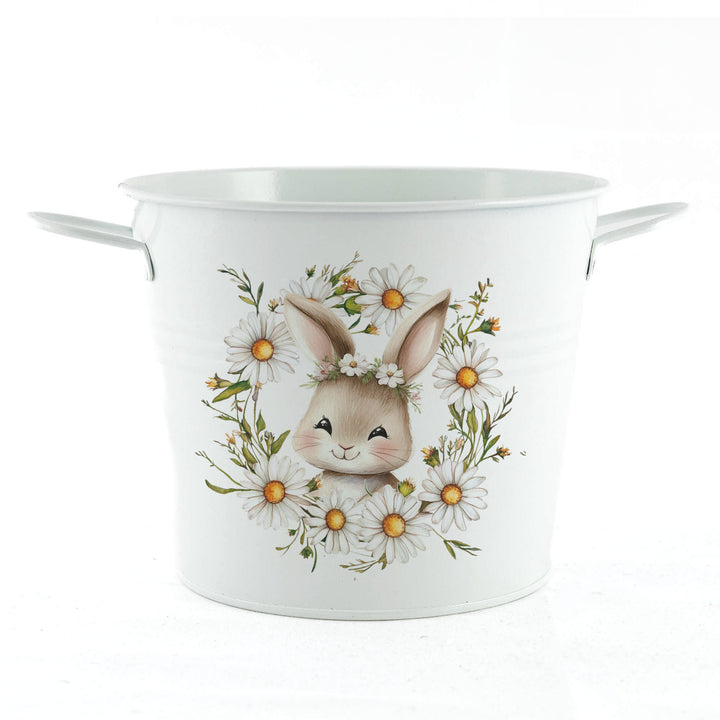 Easter Hamper Bucket - Daisy Chain Bunny