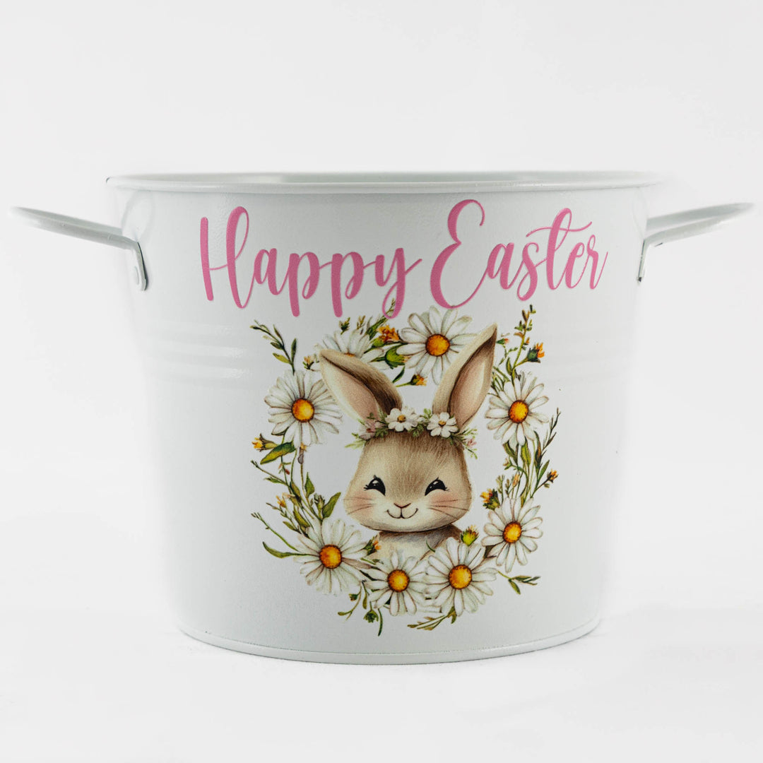 Easter Hamper Bucket - Daisy Chain Bunny