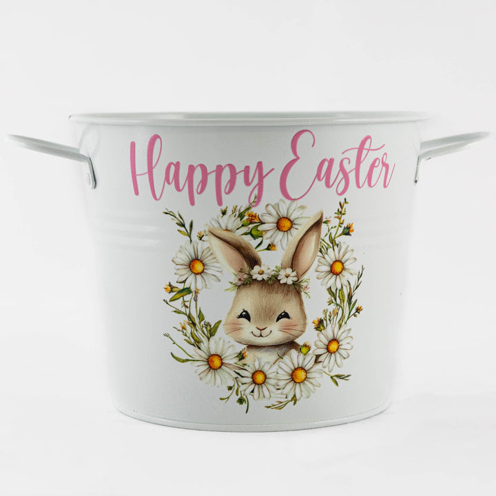 Easter Hamper Bucket - Daisy Chain Bunny