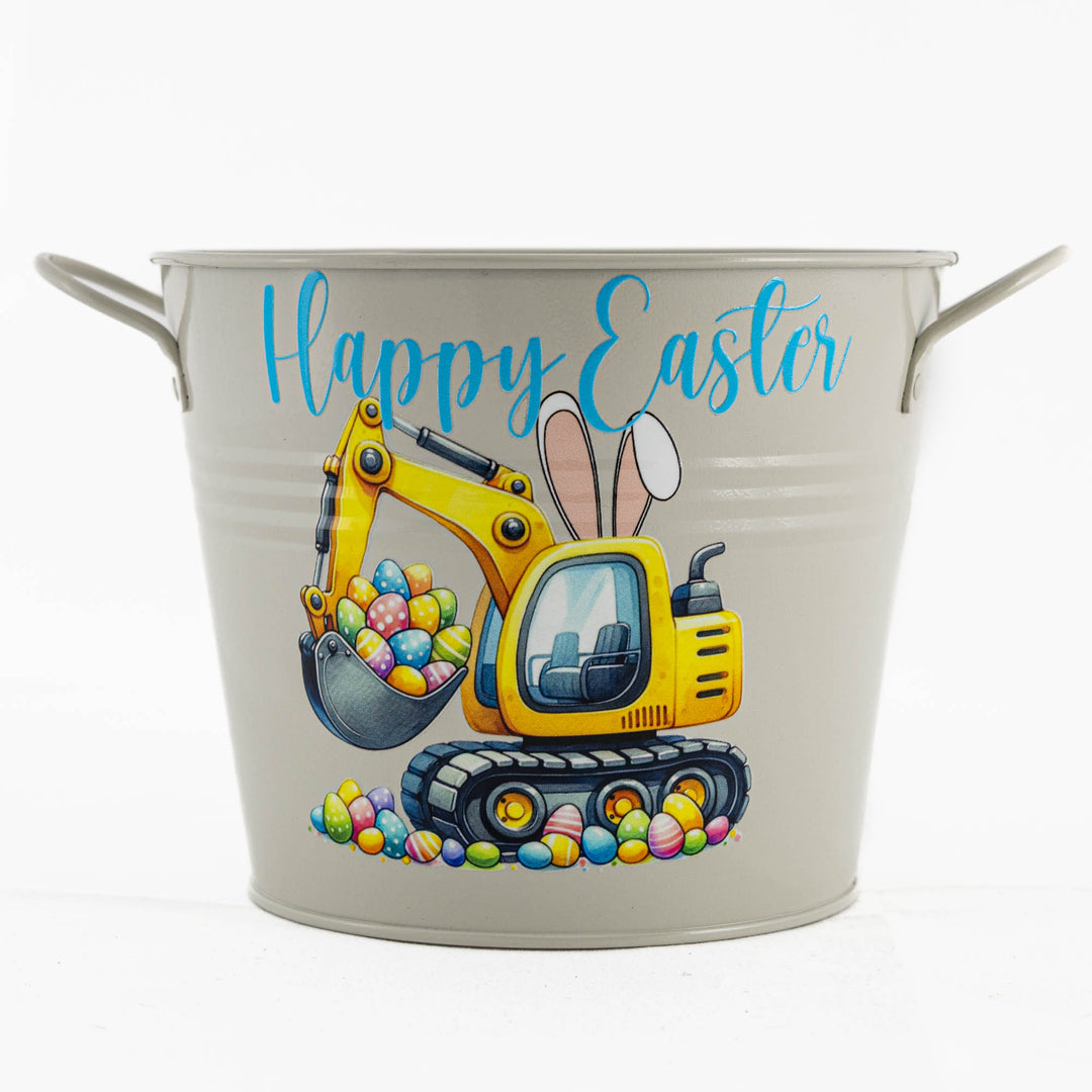 Easter Hamper Bucket - Eggscavator Digger
