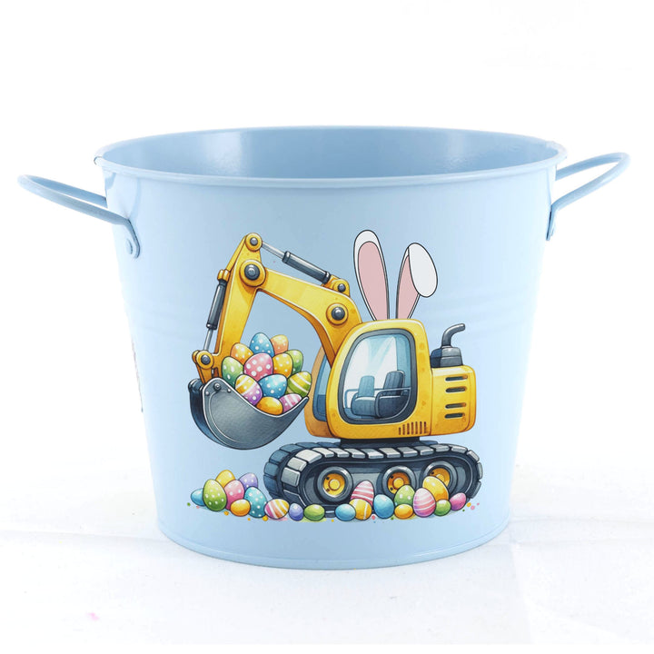 Easter Hamper Bucket - Eggscavator Digger