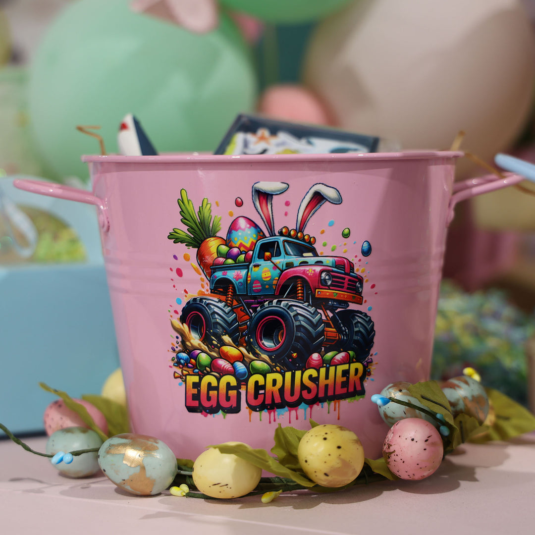 Easter Hamper Bucket - Monster Truck Egg Crusher