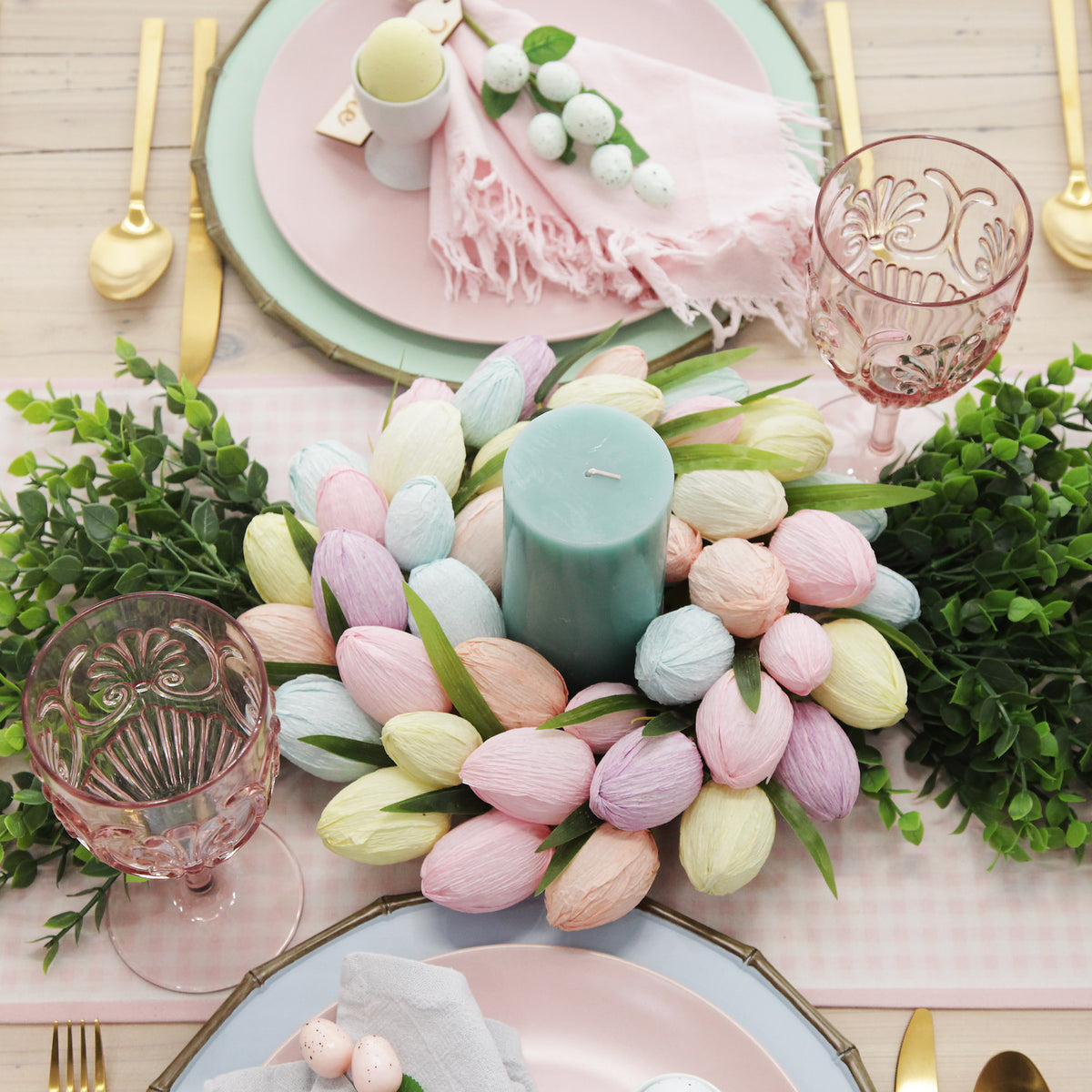 Pastel Easter Egg Wreath