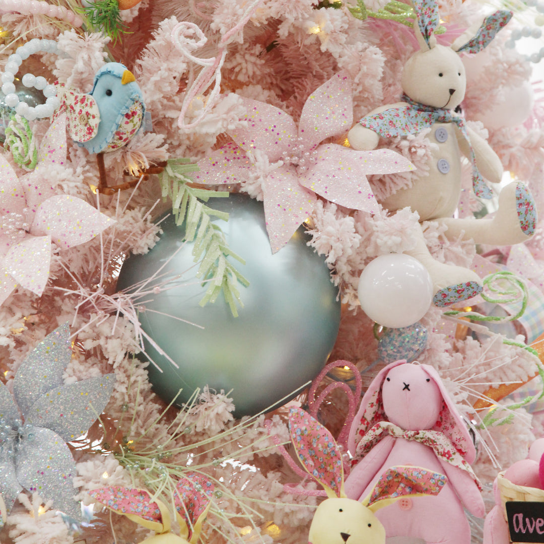 Sky Blue Jumbo Shatterproof Christmas Bauble Decoration - 25cm Matt