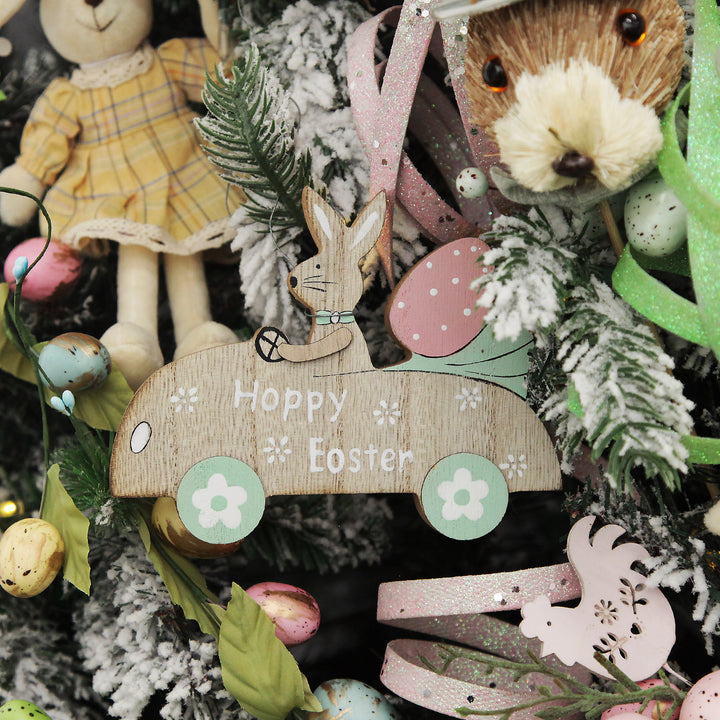 Bunny in Car Easter Decoration