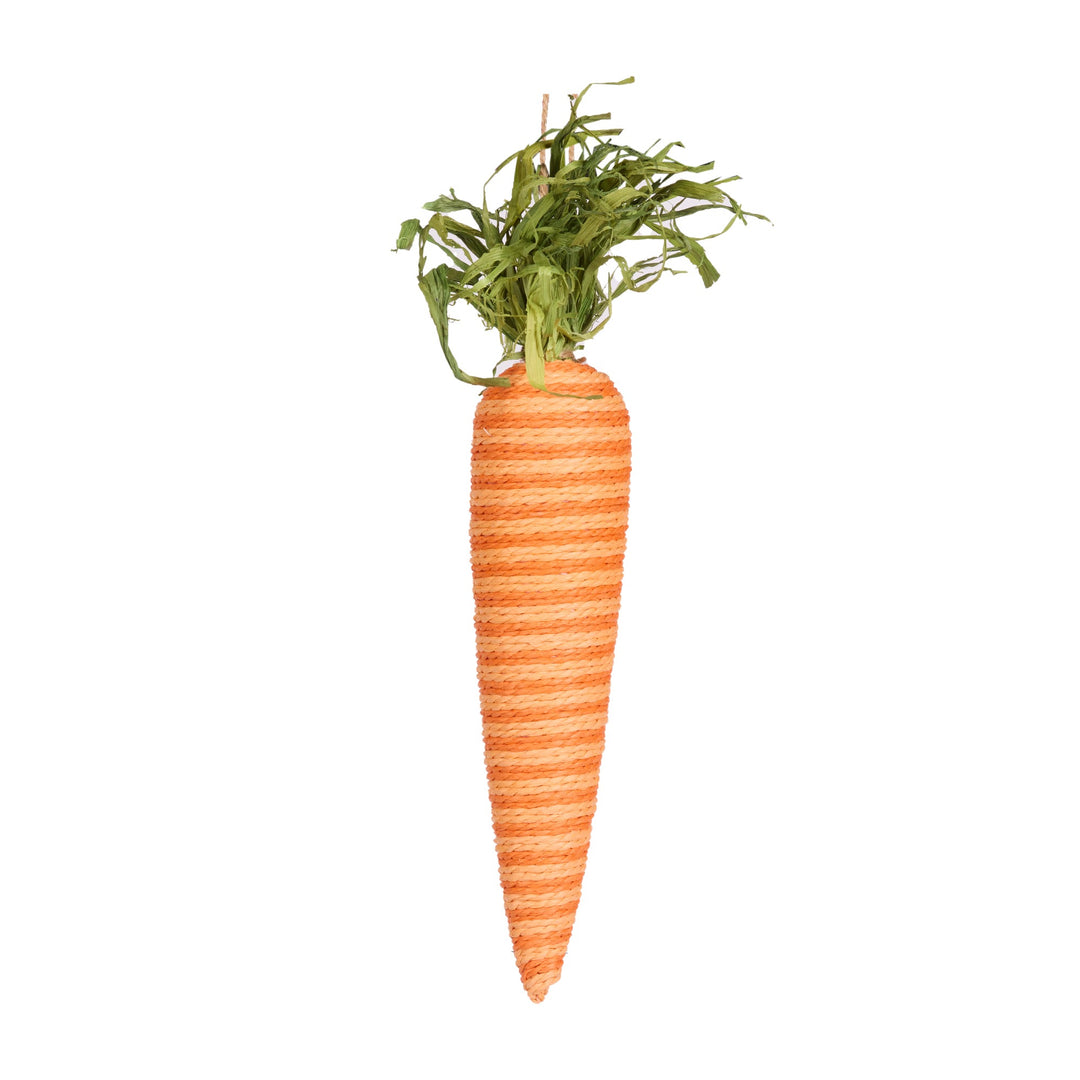 Single Medium Straw Carrot Ornament 45cm