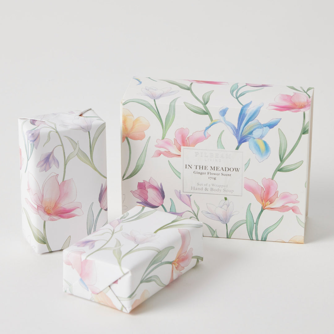 In The Meadow Scented Soap Gift Set of 2- Ginger Flower