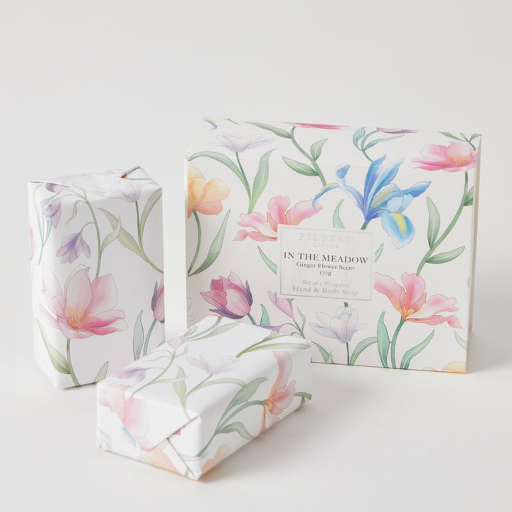 In The Meadow Scented Soap Gift Set of 2- Ginger Flower
