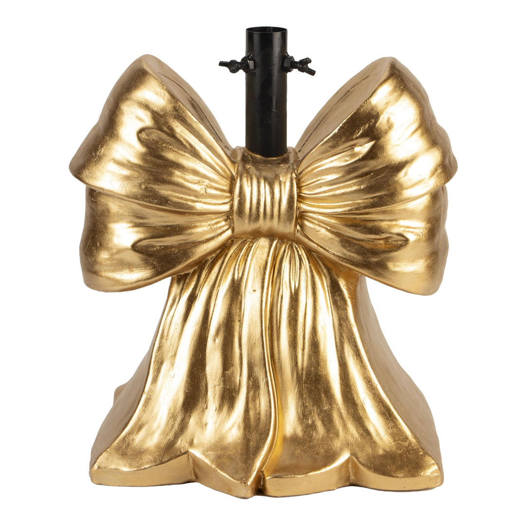 Elegant Gold Bow Christmas Tree Stand - 40cm