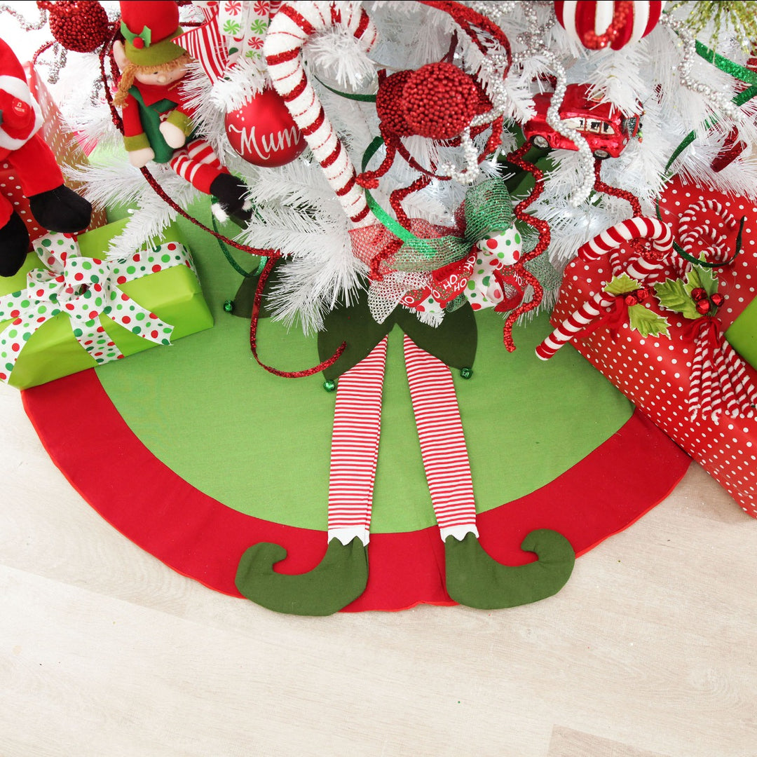 Christmas Elf Leg Tree Skirt