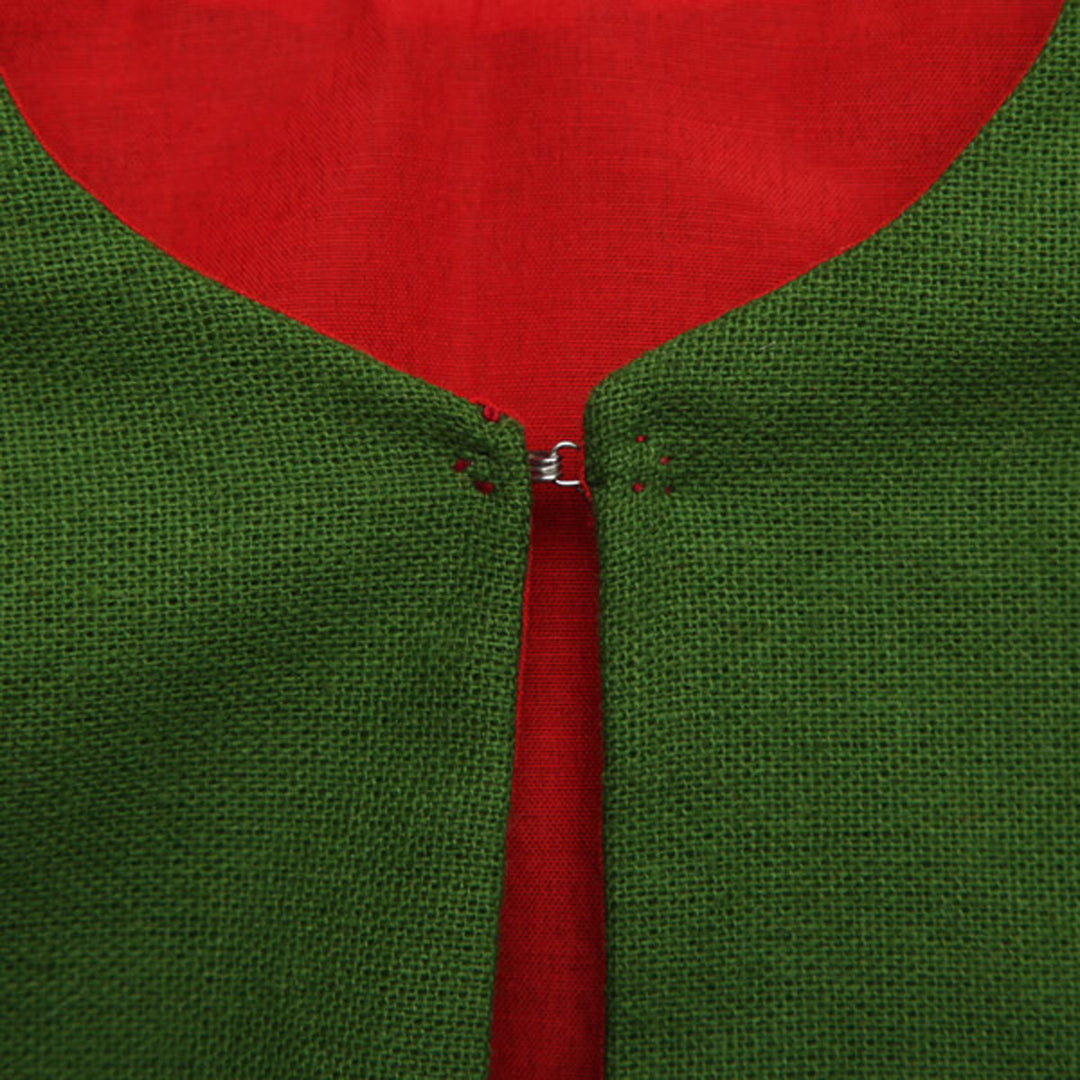 Christmas Elf Leg Tree Skirt - Hook detail