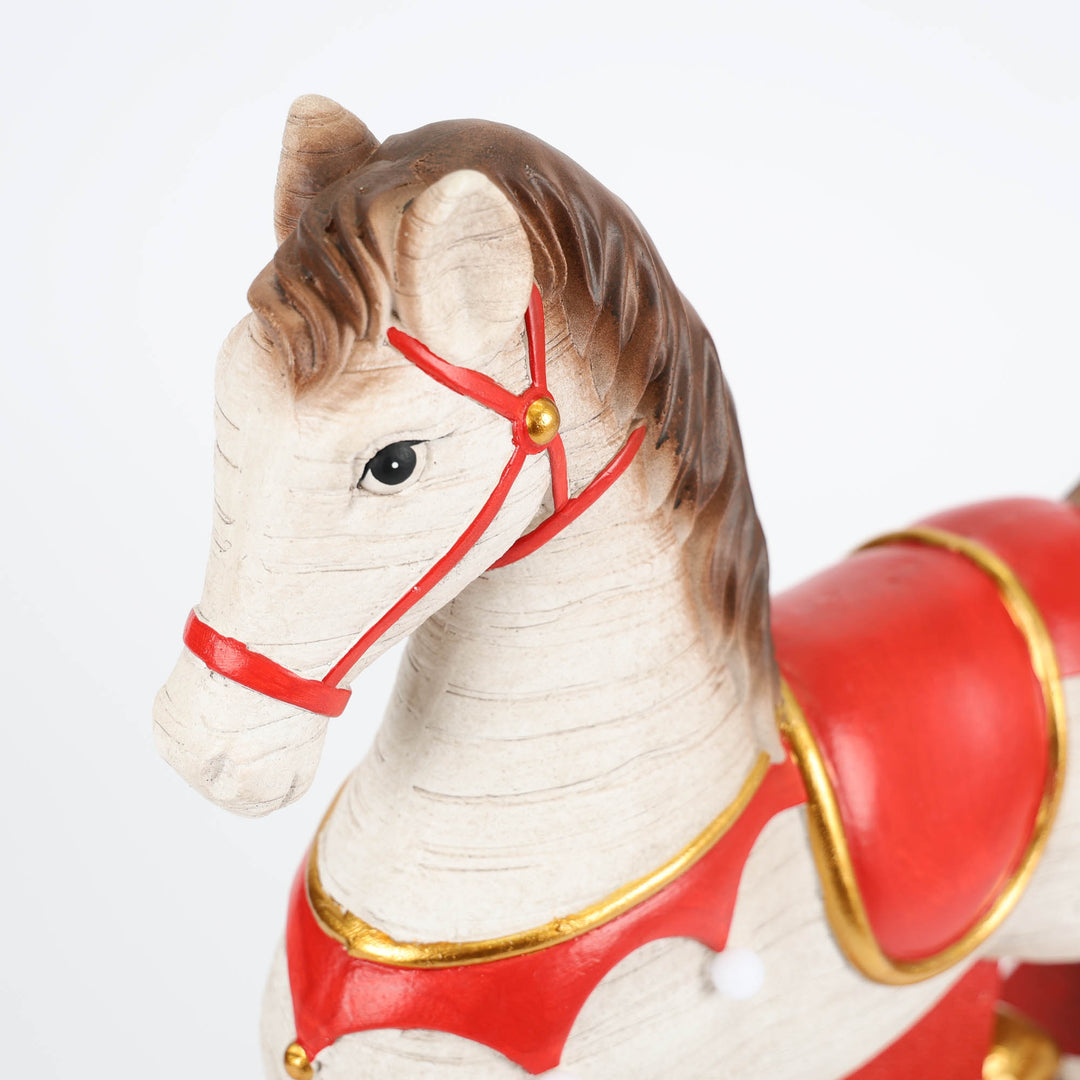 Extra Large Light Up Rocking Horse Decoration 98cm(w)