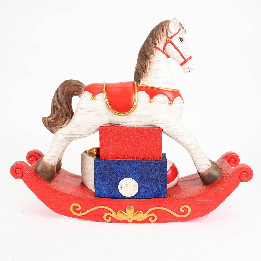 Extra Large Light Up Rocking Horse Decoration 98cm(w)