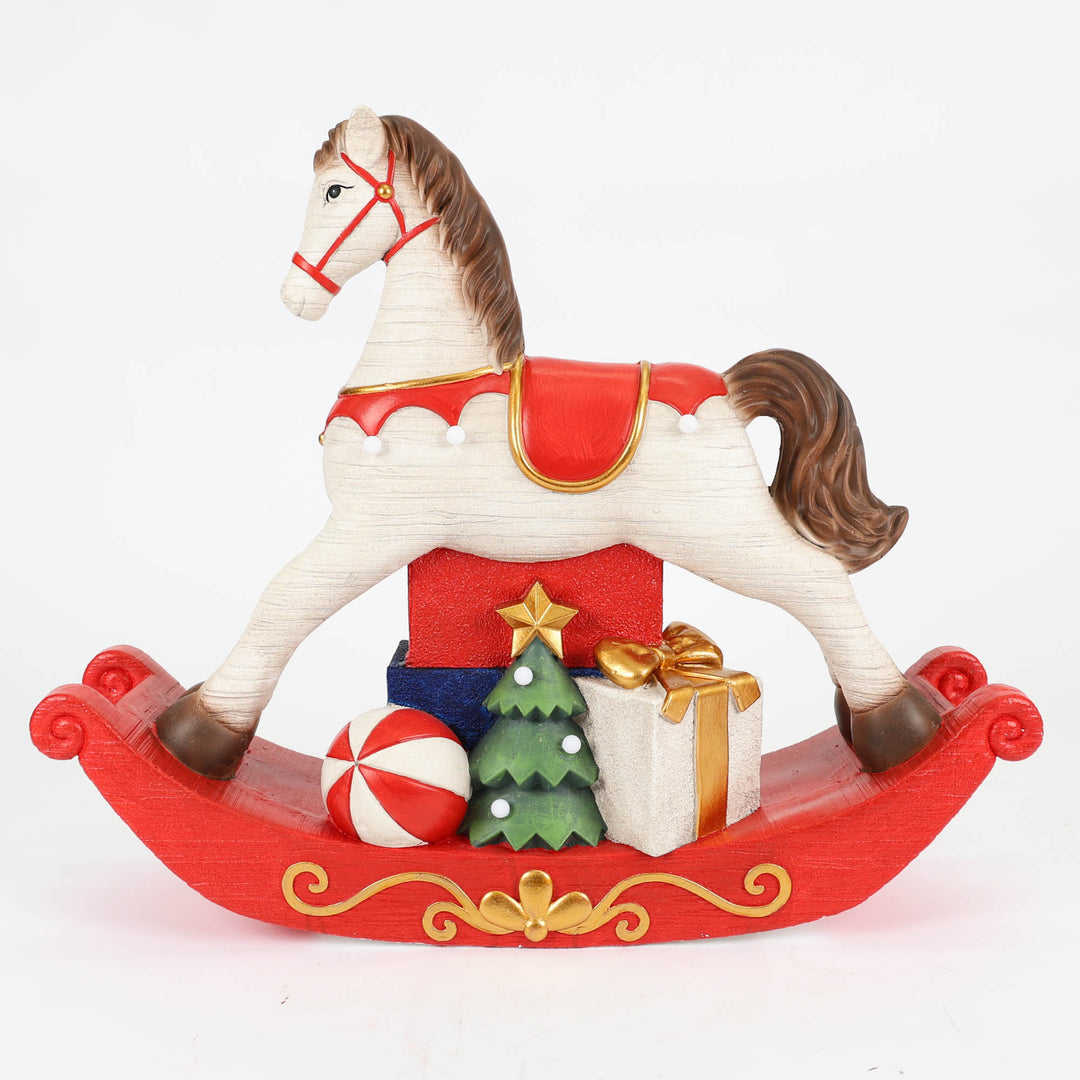 Extra Large Light Up Rocking Horse Decoration 98cm(w)
