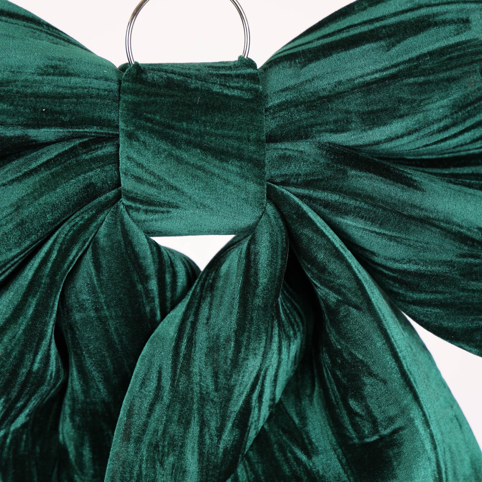 Extra Large Padded Emerald Velvet Bow - 67cm (D)