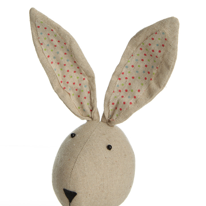 Fabric Boy Bunny Shelf Sitter with Dangly Legs 