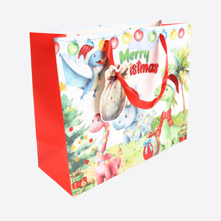 Fairy and Dinosaur Christmas Gift Bags - Large - Assorted