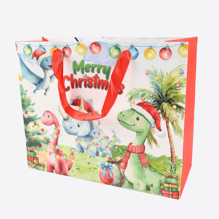Fairy and Dinosaur Christmas Gift Bags - Large - Assorted