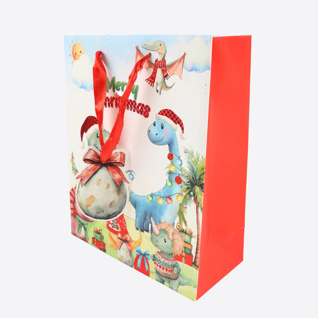 Fairy and Dinosaur Christmas Gift Bags - Large - Assorted