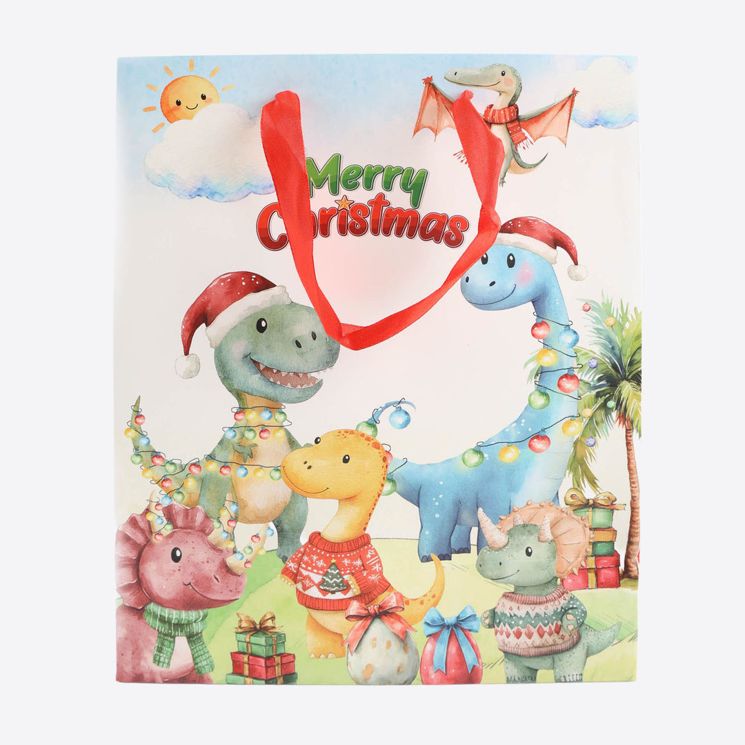 Fairy and Dinosaur Christmas Gift Bags - Large - Assorted