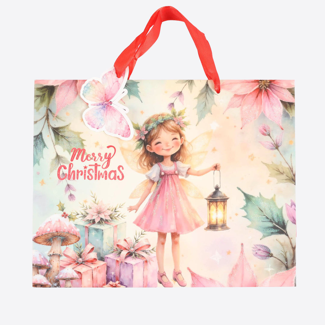 Fairy and Dinosaur Christmas Gift Bags - Large - Assorted